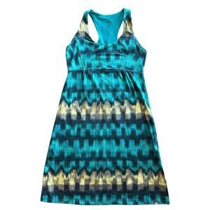 NWOT Women’s North Face Racerback Blue Tye Dye Athletic Dress Size Medium
